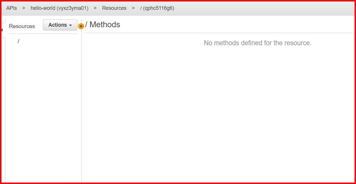 Picture showing the screen to enter the resource and methods